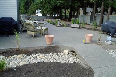 Beautiful Burien concrete patios in WA near 98062