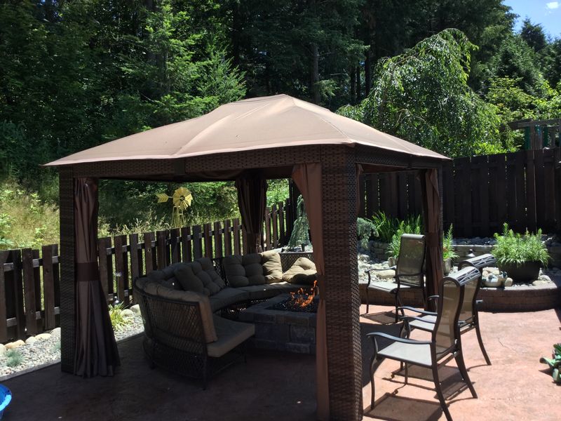 Lake Tapps Outdoor Fireplace